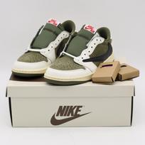 DM7866-200 Travis Scott Nike Air Jordan 1 Low OG SP Reverse Olive (Men's) 6 gray