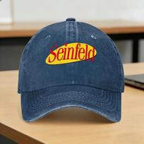 Seinfeld Logo Casual Baseball Cap Spring Trucker Hat Wholesale Kpop Rock Snapback Cap Unisex Unisex Streetwear Baseball Caps One Size gray