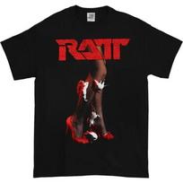 Ratt Band Juodi Marškinėliai Unisex Roko Grupės Dvišaliai Marškinėliai(1) XL red