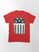 The Prodigy Stars and Stripes - Firestarter - Black and White Classic T-Shirt M raudona