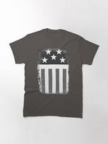 The Prodigy Stars and Stripes - Firestarter - Black and White Classic T-Shirt 2XL tamsiai pilka spalva