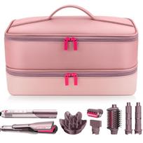 Travel Carrying Case for Shark Flexstyle Hair Dryer Double-Layer Blow Dryer Bag for Shark Flexfusion Hair Accessory Storage Bag violetinė