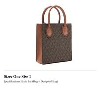 MICHAEL KORS Mercer Leather Handbag Extra Mini Women's Acorn Brown 35T1GM9C0I-200 One Size 1 gray