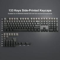 Xiaomi Gradient Keycap Set PBT Double Shot Side Print Shine Through Backlit OEM Keycaps For MX Switch  Gaming Mechanical Keyboard gray