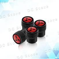4Pcs Metal c9 Japanese Anime Sharingan Eye Emblem Car Exterior Wheel Tire Valve Caps Protective Covers Universal For Most Cars