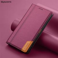 For Xiaomi 11T 12T 13T 14T Poco C55 C65 M6 X5 Pro 4G 5G Leather Case Flip High Quality Card Slot Bracket Wallet Cover Casing Xiaomi 14T Pro 5G vyno raudonos spalvos