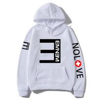 Rapper Eminem Music Album Men's Hoodies World Tour Gift for Fan Graphic Streetwear Men Women Hip Hop Style Oversized Sweatshirt S white