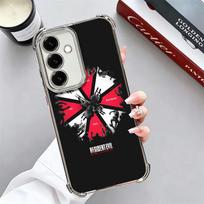 R-Resident-Evil Game Plating Phone Case For Samsung A17 A07 A37 A57 A16 A56 A15 A55 A14 A54 A13 A53 A26 A36 A25 A35 A24 A34 A23 Samsung A36 gray