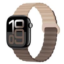 Silikoninė apyrankė Apple Watch 11 10 46mm 42mm Ultra 3 2 49mm 9 8 7 45mm 41mm Magnetinis dirželis iWatch Series 6 5 SE3 44mm 40mm S11-10-42mm 40 41mm black