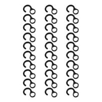 Camping Hooks Lightweight Outdoor Canopy Clips Easy Setup Tent Anchors Portable Sunshade Barbecue Side Hooks for Outdoor 30PCS
