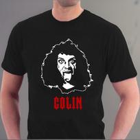 BAD NEWS TOUR T-shirt  Rik Mayall  Colin Gigson Music Comic Strip Tee Sillytees S gray