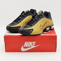 AR3565-005 Nike Shox R4 Black Metallic Gold Silver (Women's) 8W black