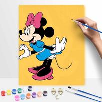 Disney Minnie Mouse Oil Painting Kit Wall Art Home Decor Gift 20x30cm black