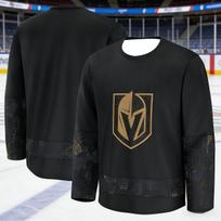 2026 M. Geriausiai parduodami Las Vegas Golden Knights ledo ritulio treniruočių marškinėliai - Kvėpuojantys, greitai džiūstantys ilgomis rankovėmis vaikams XXL black