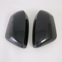 For Toyota Yaris Cross 2020 2024 ABS Carbon Fiber Door Rearview Mirror Shell Decoration Frame Cover Trim Car Styling Accessories black