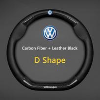 Volkswagen VW Golf 7 Mk7 Touran Up Jetta Passat B8 Tiguan anglies pluošto odos automobilio vairo dangtelis pralaidus orui neslystantis black