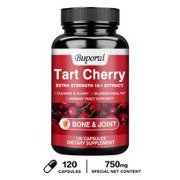 Buporai Tart Cherry Extract 750mg Capsules 120 Count — Antioxidant Support, Daily Wellness 120*1