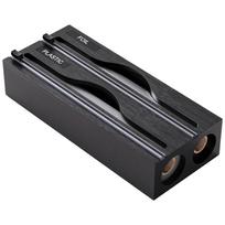 2 /3 Grids Cling Film Cutter Box Wall Mounted Tin Foil Cutter Plastic Wrap Cutter Box  Home Storage Black 2 Grids gray
