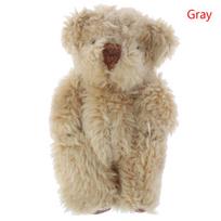 1Pcs 18*30Mm 1/12 Dollhouse Miniature Accessories Mini Bear Simulation Miniature Animal Model Furniture Toys Decoration brown