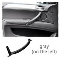Gray Beige Black Armrest Car left Right Interior Door Handle Inner Panel Pull Trim Cover For BMW  E70 E71 X5 Gray(on the left) black