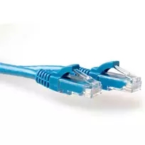 ACT Blue 15 m U/UTP CAT6 jungiamasis laidas su RJ45 kištukais, apsauga nuo užkliuvimo