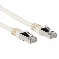 ACT Ivory 1,5 m LSZH S/FTP CAT6A jungiamasis kabelis su RJ45 kištukais