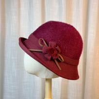 Hat Female Autumn and Winter Pick-up Mink Basin Hat Middle-aged and Elderly Mother Elegant Top Hat Fashion Flower Hairball Fisherman Hat Adjustable bordinė