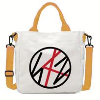 Stray Felix Dwaekki JINRET BANGCHAN BBOKARI Printed Crossbody Bag Canvas Shoulder Bags 23*23cm white