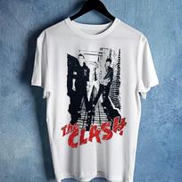 The Clash Anglų Roko Muzikos Grupės Marškinėliai Medvilniniai Vyrams Tee S-4XL Unisex Marškinėliai XXXL white
