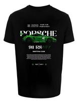Porsche 911 RS Rožinis lenktyninis automobilis Drifto klubas Vintažiniai marškinėliai, Unisex automobilistų gatvės apranga, 100% medvilnės laisvalaikio trumpomis rankovėmis viršus M smėlis