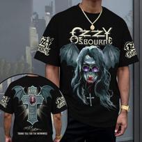 Klasikinio roko Ozzy Osbourne marškinėliai Vasariniai 3D spaudiniai Vyrams Moterims Gatvės Hip Hopo Tendencija Trumpomis Rankovėmis Marškinėliai Oversized Y2k Viršutiniai L gray