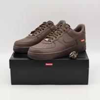 CU9225-200 Supreme Nike Air Force 1 Low Barokinio rudumo šokoladinės kavos (Vyriški) 9.5 gray