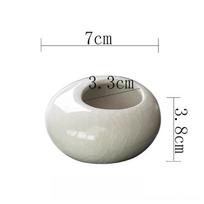 Mini Ice Crack Glazed Plant Pot Creative Succulent Plant Pot Bonsai Vase Desktop Ornaments Home Decor Garden Art