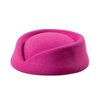 Masquerade Party Beret Hat Cosplay Flight Attendant Hat Vintage Uniform Caps rožinė raudona spalva