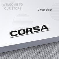 Metalinė automobilio dekoracija Corsa Opel OPC Zafira Mokka Insignia Calibra raidės emblema 3D lipdukas Priedai Galinės bagažinės lipdukai black