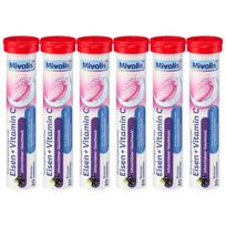 German Mibolis Effervescent Vitamin Iron Vitamin C 6 pcs 20 tablets