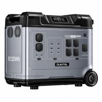 OUKITEL P5000E Pro Nešiojama elektrinė 4000W Saulės generatorius 5120Wh Lifepo4 Baterija Namų atsarginis maitinimas Lauko stovyklavimas Mobilus maitinimas P5000E Pro-4000W5120Wh-TT