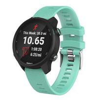 Spalvinga 20 mm laikrodžio apyrankės apyrankė skirta Garmin Forerunner 245 245M 645 Music vivomove 3 HR Sport silikoninė išmaniojo laikrodžio apyrankė Forerunner 245 šviesiai žalios spalvos
