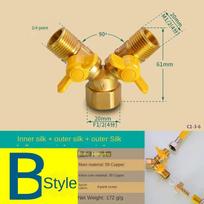 Vamzdžių jungtys 1/2 colio rutulinio ventilio jungtys Suskystintos dujos Dujotiekio ventilio jungiklis Varinis strypas Varinė šerdis Trišakis lizdo jungtis 16mm