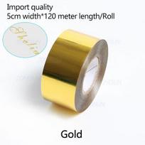 ZONESUN 5CM Rulonai Aukso Sidabro Karšto Folijavimo Popierius Rankdarbių Popierius Imitacinis Vario Folijos Popierius Šilumos Presavimo Termotransferiniam Aparatui auksas