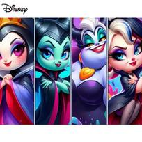 5D Diamond Painting Disney Full Diamond Embroidery Cartoon DIY Rhinestone Pictures Cross Stitch Kits Crafts Home Decor Round 20x30cm blue