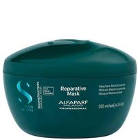 Alfaparf Milano Semi Di Lino Reparative Mask - pažeistų plaukų atkūrimo kaukė, 200 ml