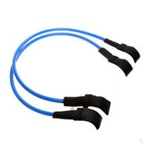 2pcs Blue TPU Windsurfing Fixed Harness Line - 26 Inch black