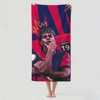 Futbolininkas L-lamine Y-yamal Rankšluosčių Džiovinimo Vonios Rankšluostis Tinka Lengvam Plaukimui, Stovyklavimui, Joga, Paplūdimiui STJ40x70CM red