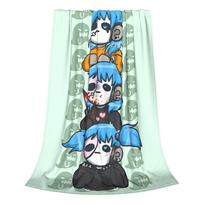 Sally Face žaidimas Anime SF Aksominiai pledai Siaubo Sal Fisher pledas namams kelionėms Super šiltas kilimėlis dalis Kvėpuojantis 75cmx90cm gray