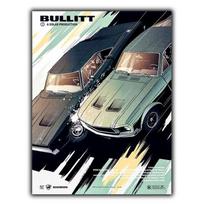 METAL WALL PLAQUE BULLITT  Film Movie Advert poster sign printAluminum 20x30cm（7.8x11.8inch）