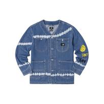 Lee Collarless Workwear Denim Jacket Unisex jackets LMT0015613 L blue