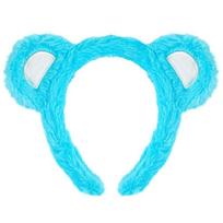 31BB Minkšto pliušinio meškiuko ausų lankeliai su elastine viela Vaikams, Moterims, Šventės Kostiumui blue