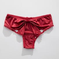 Panties For Women Women's Thong Double Sided Butterfly Underwear Sexy Lingerie Lace Trim Smooth Fabric Sexy Women's Underwear M raudona