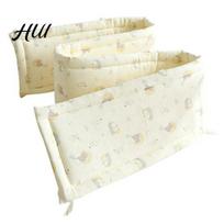 Washable Baby Bed Protection Cotton Crib Bumper Pad for Newborns, Anti-collision Breathable Fixed Quilting Liner Liner, Easy Install Soft Protective 60 cm B